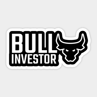 Bull Investor Investing Sticker